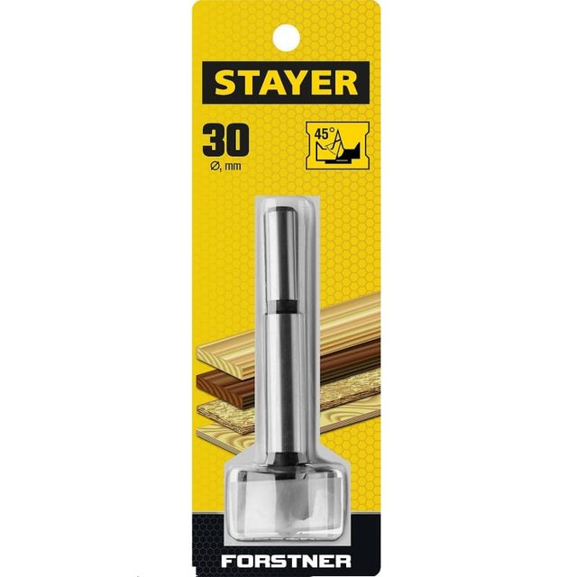 Сверло Форстнера по дереву 30*90мм STAYER