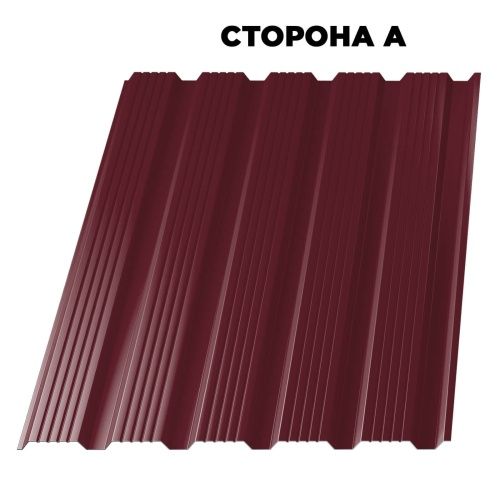 Профнастил НС-21 1000*2000*0,45мм 3005 красное вино