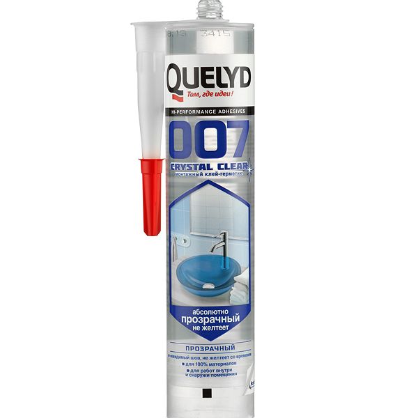 Герметик специальный Quelyd 007 Cristal Clear 290мл Прозрачный