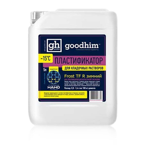 Пластификатор для кладочных растворов Frost TF R GOODHIM зимняя модификация 5л