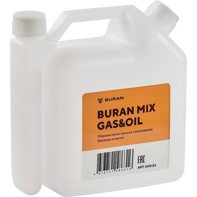 Мерная канистра для смешивания масла с бензином BURAN MIX GAS&OIL