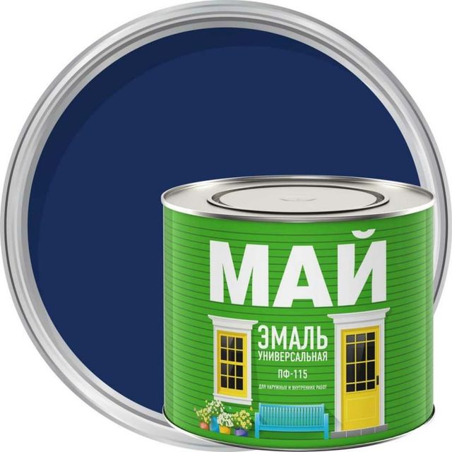 Эмаль ПФ-115 Май Синяя 1,9кг