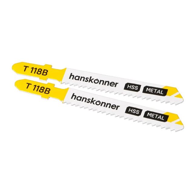 Пилки для лобзика по металлу Т118B 10-30мм 2шт Hanskonner