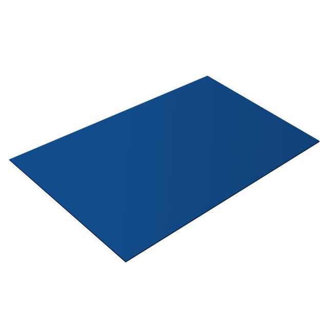 Гладкий лист в пленке 1250*2500*0,5мм RAL 5002 Ультрамарин