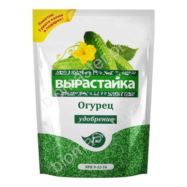 Удобрение Вырастайка Огурец, кабачок, тыква 1кг (25шт/уп)