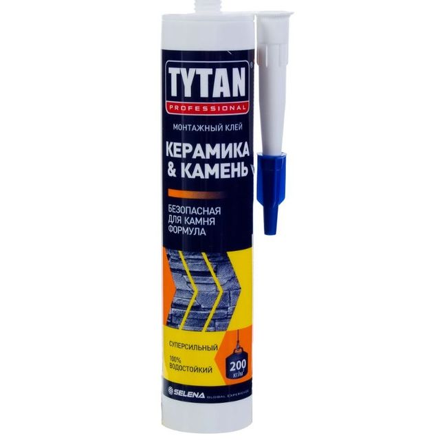 Клей-жидкие гвозди Tytan Professional керамика и камень 310мл Белый
