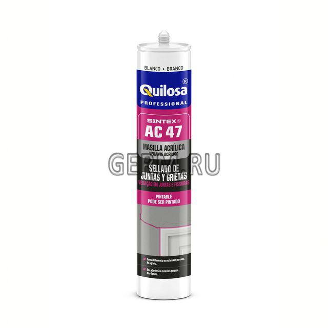 Герметик акриловый Quilosa Sintex AC-47 280мл Серый