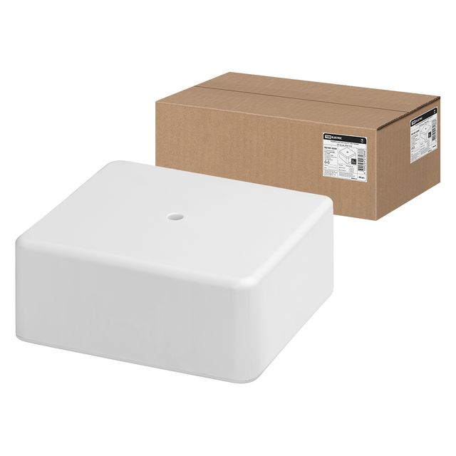 Коробка распаячная КР 100х100х44 ОП белая IP40 TDM