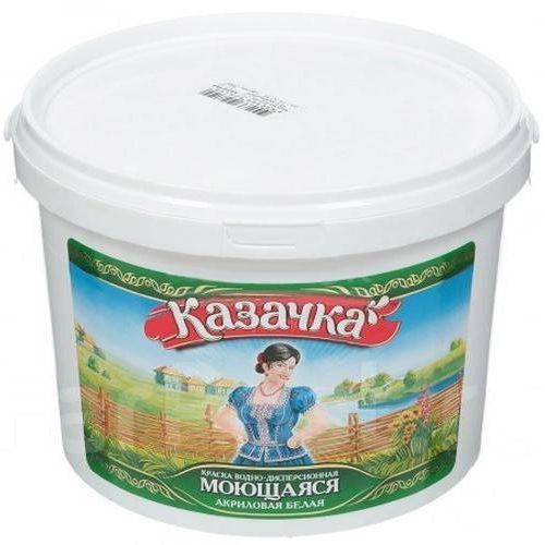 Краска водоэмульсионная Казачка Моющаяся 1,4кг