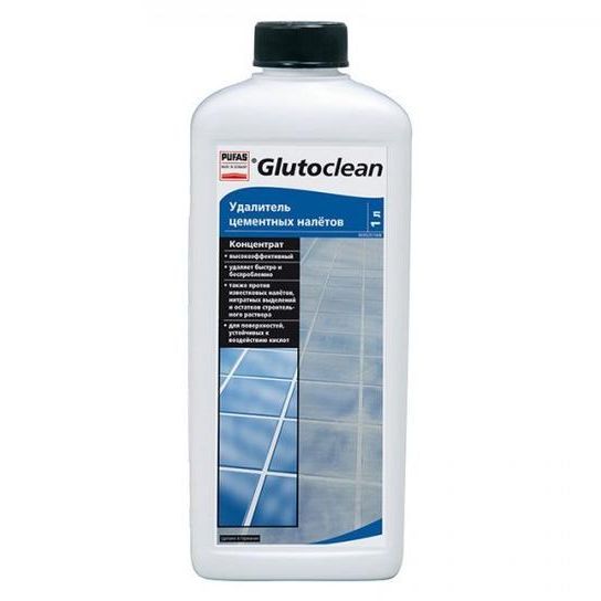 Glutoclean Удалитель цементных налетов и затирки 1л