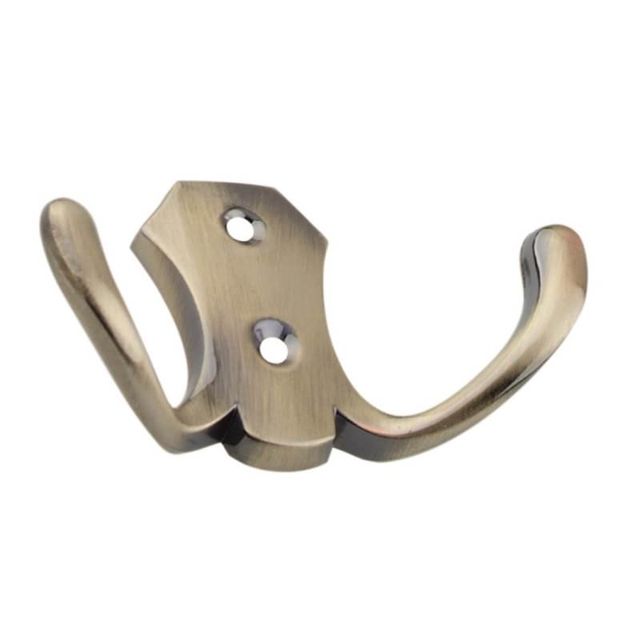 Крючок 04.43.33 №80 2-х рожковый бронза TRODOS