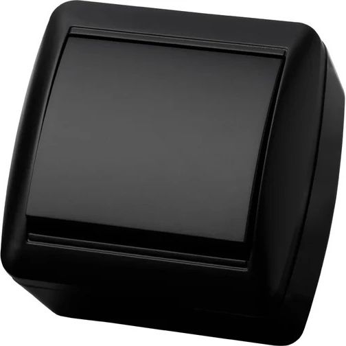 Выключатель 1-кл открытой установки IP44 10А графит Селигер TDM
