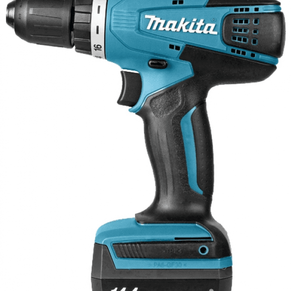 Дрель-шуруповерт аккумуляторная ударная 18В MAKITA DHP453SYE