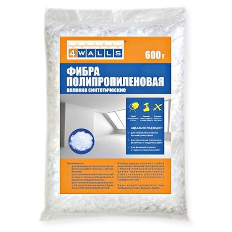 Фибра полипропиленовая для бетона 18мм 600гр