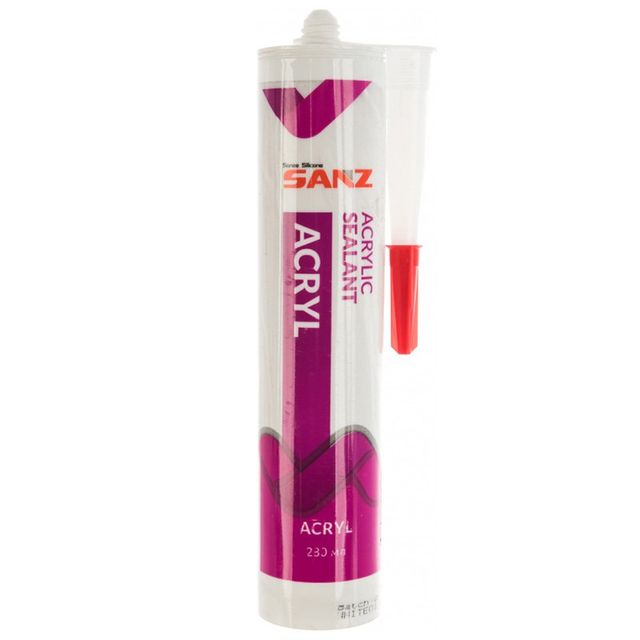 Герметик силиконовый Sanz Acryl 280мл Белый