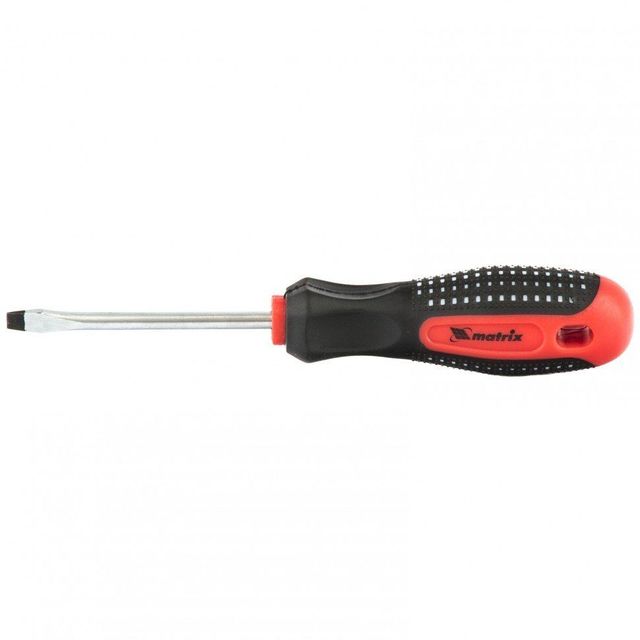 Отвертка Fusion SL5*100мм CrV трехкомпонентная рукоятка Anti slip Matrix