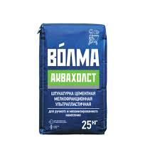 Штукатурка цементная для машинного нанесения ВОЛМА Аквахолст 25 кг