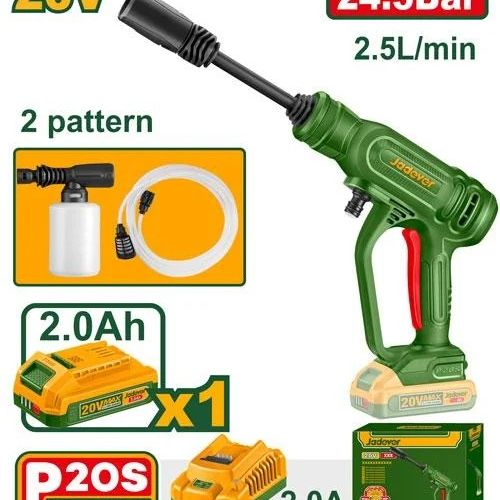 Аккумуляторная мойка высокого давления 20V 24.5бар JADEVER JDQX01203
