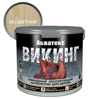 Акватекс антисептик лессирующий Викинг Бесцветный 2,5л