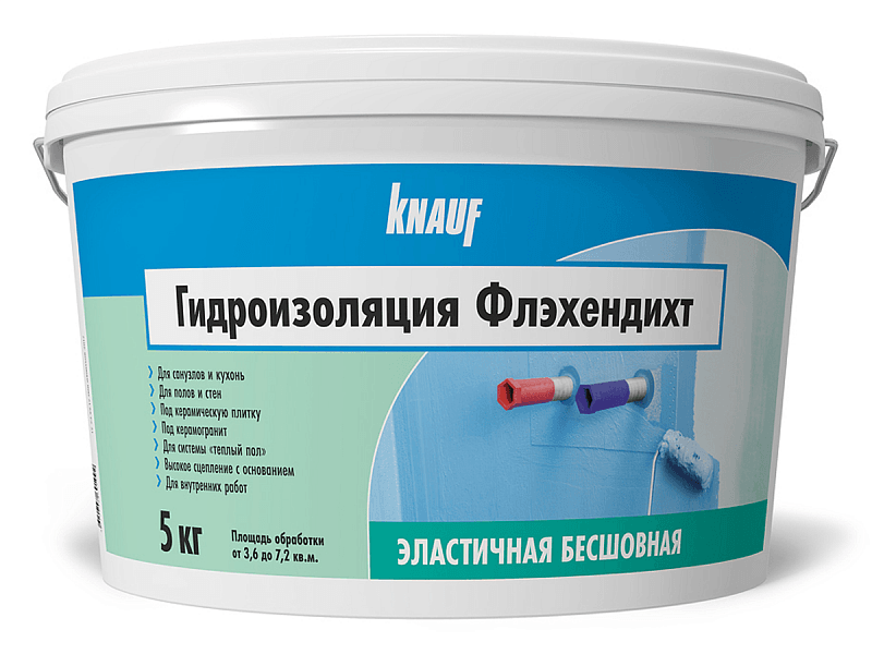 Гидроизоляционная мастика КНАУФ Флэхендихт 5кг