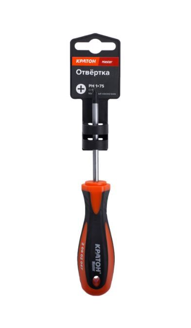 Отвертка PH1 75мм Кратон Master