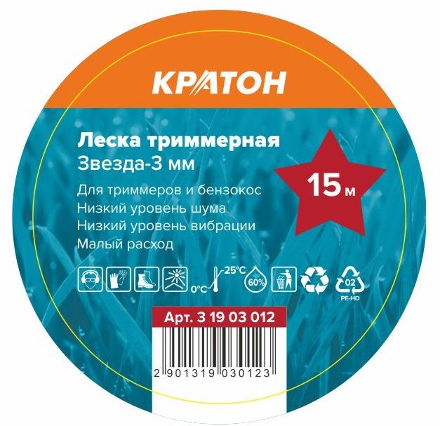 Леска PROFESSIONAL 3.0*10м квадрат//SIAT
