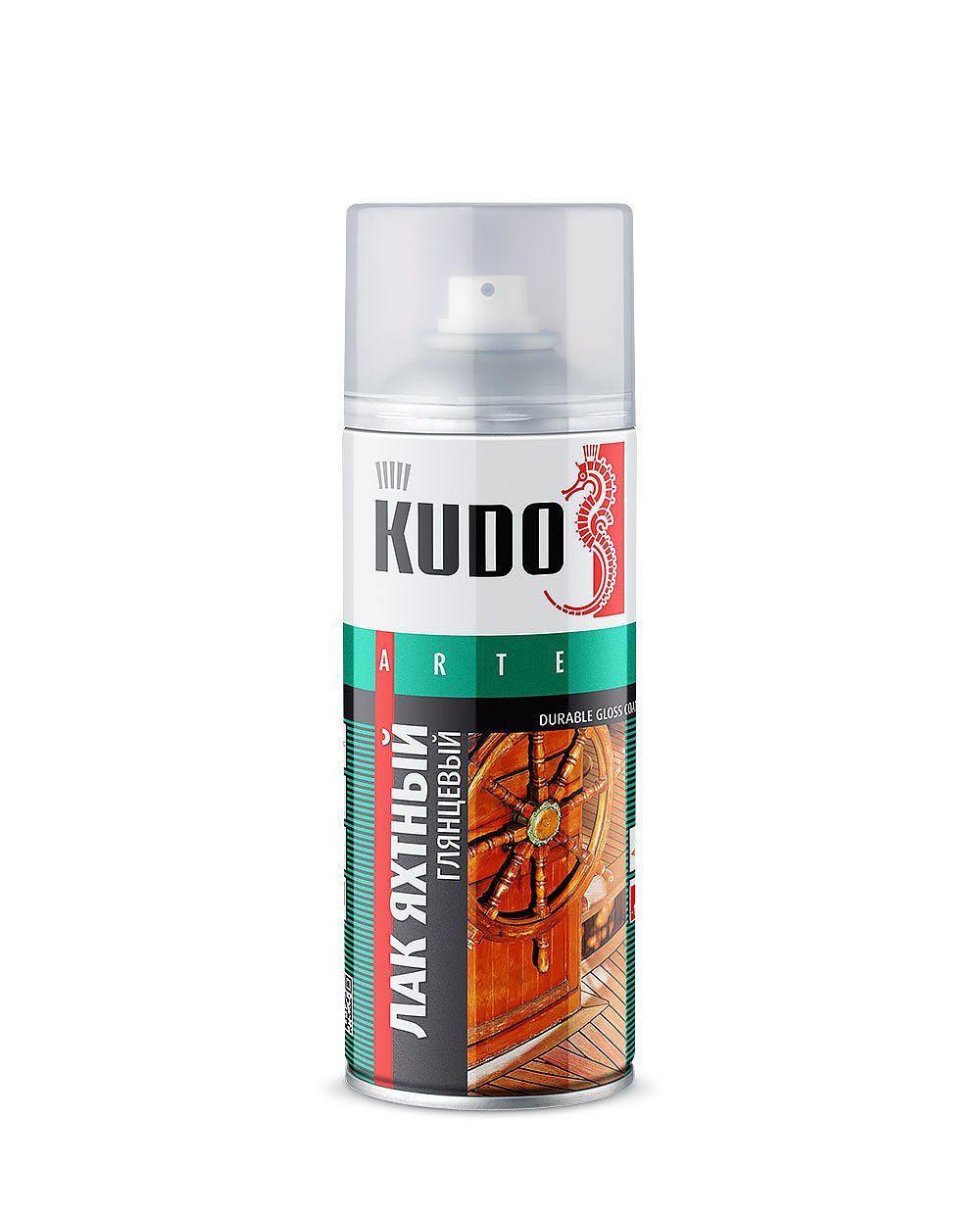 Лак аэрозоль KUDO яхтный 520мл